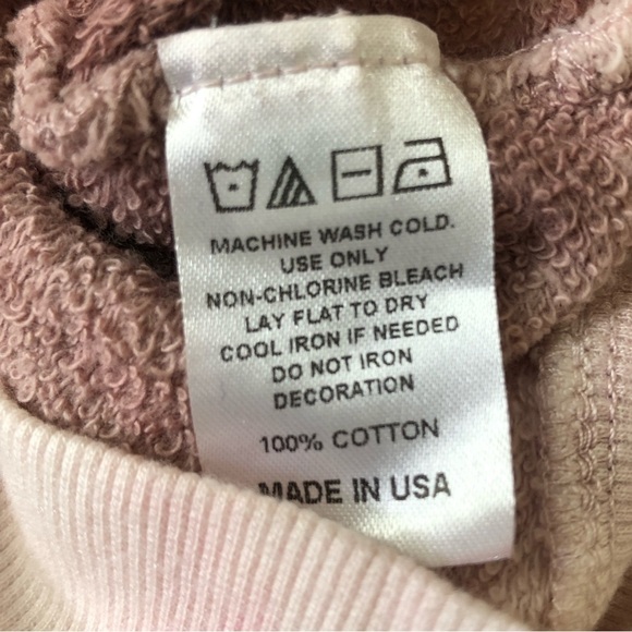 Soul by Soulcycle Lounge Tie Dye Sweatshirt Pink Brown size Medium - Picture 8 of 9